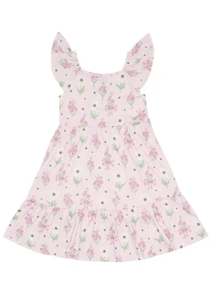 Pulla Bulla - Vestido Meia Malha Rosa - PULLA BULLA