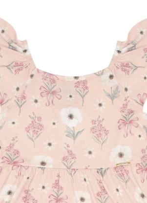 Pulla Bulla - Vestido Meia Malha Rosa - PULLA BULLA