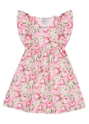 Pulla Bulla - Vestido Meia Malha Rosa - PULLA BULLA