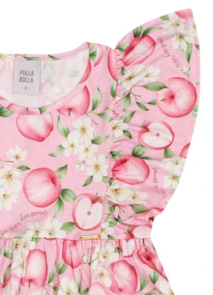 Pulla Bulla - Vestido Meia Malha Rosa - PULLA BULLA