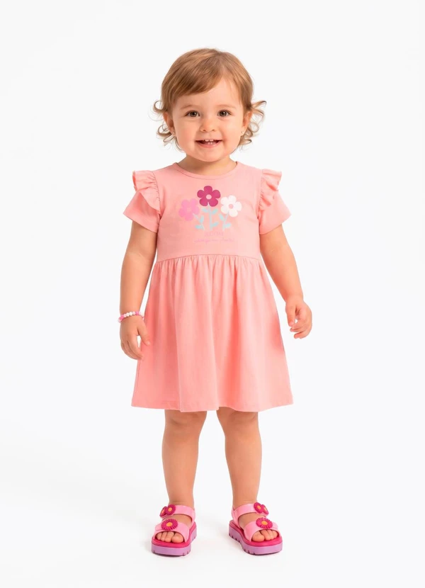 Sweet Lemon - Vestido Meia Malha Rosa