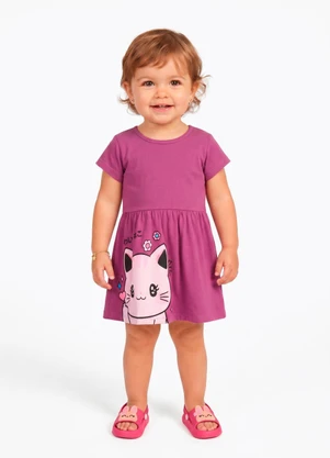 Sweet Lemon - Vestido Meia Malha Rosa - SWEET LEMON