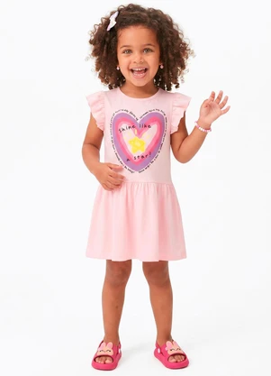 Sweet Lemon - Vestido Meia Malha Rosa - SWEET LEMON