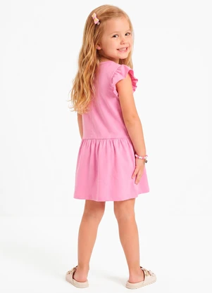 Sweet Lemon - Vestido Meia Malha Rosa  - SWEET LEMON