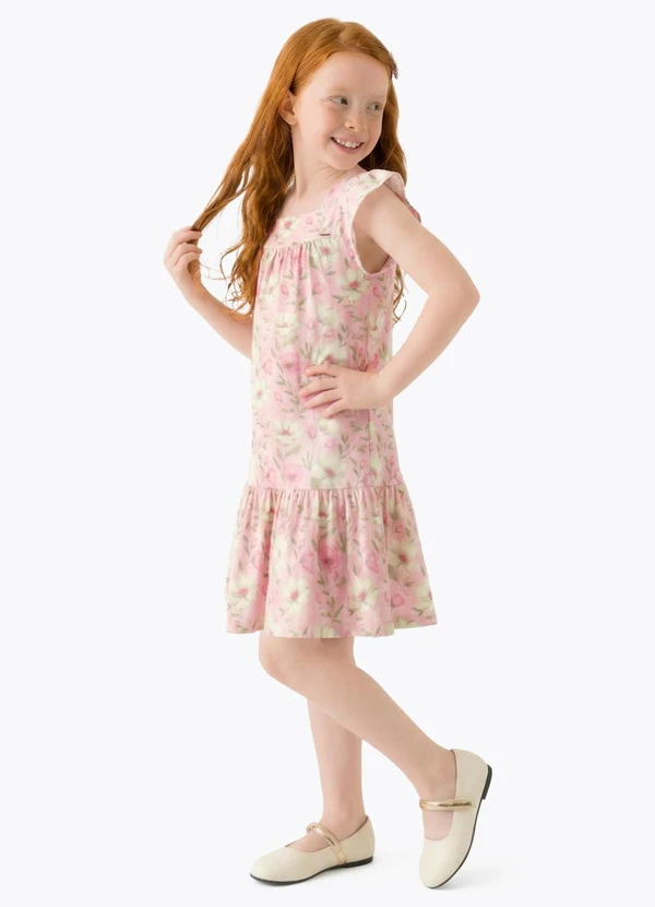 Pulla Bulla - Vestido Meia Malha Rosa