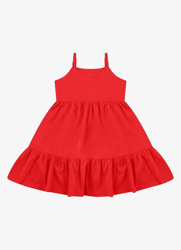 Rovi Kids - Vestido Meia Malha Vermelho 5