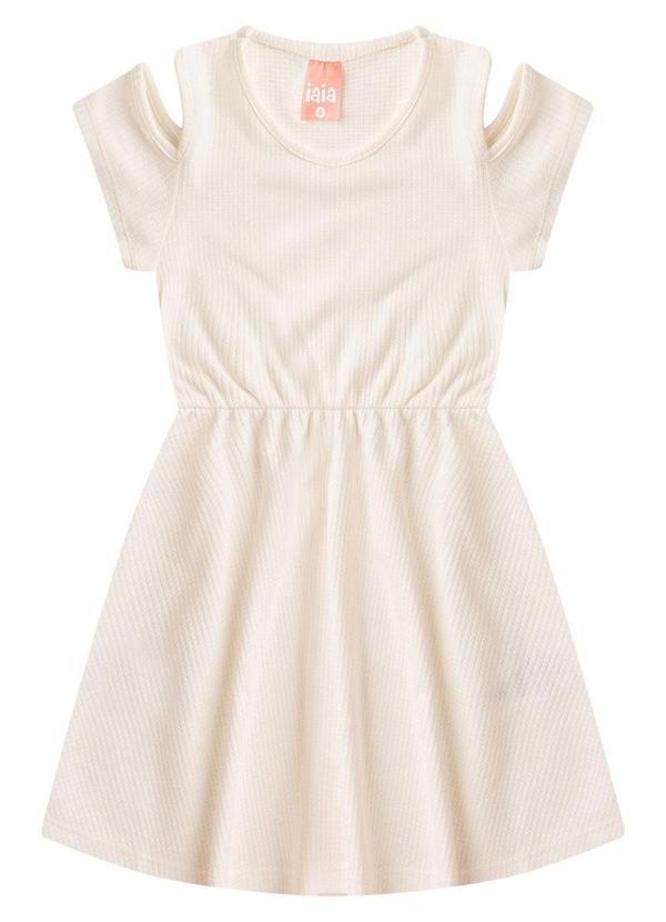 Rosa Azul - Vestido Menina Básico Iaia Off White
