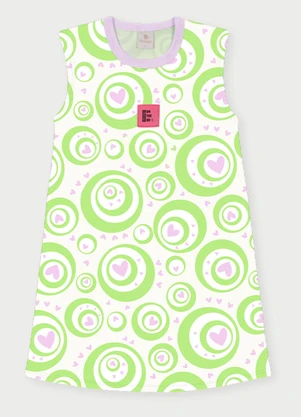 Abrange - Vestido Menina Bolhas Roxo - ABRANGE