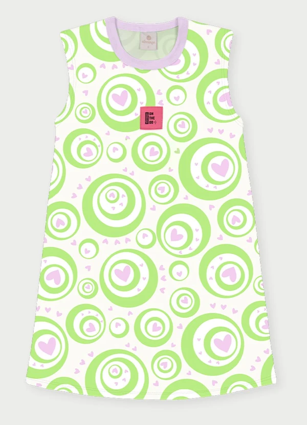 Abrange - Vestido Menina Bolhas Roxo