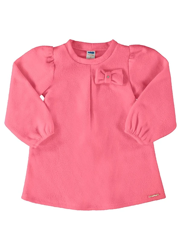 Marlan - Vestido Menina Boucle Laço Rosa 2