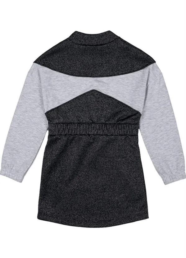 Brandili Mundi - Vestido Menina com Aplique de Ursinho Preto 3