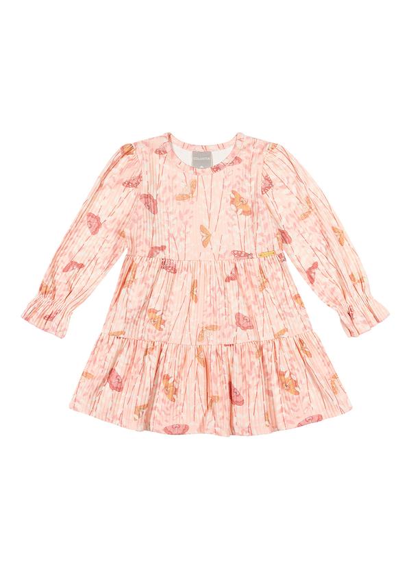 Colorittá - Vestido Menina com Babado Rosa