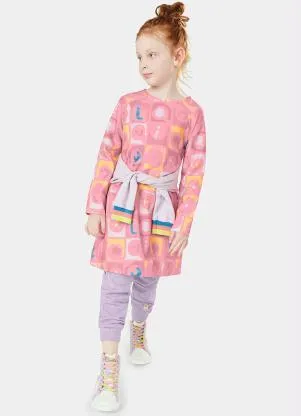 Lilica Ripilica - Vestido Menina com Repelência a Insetos Rosa - LILICA RIPILICA