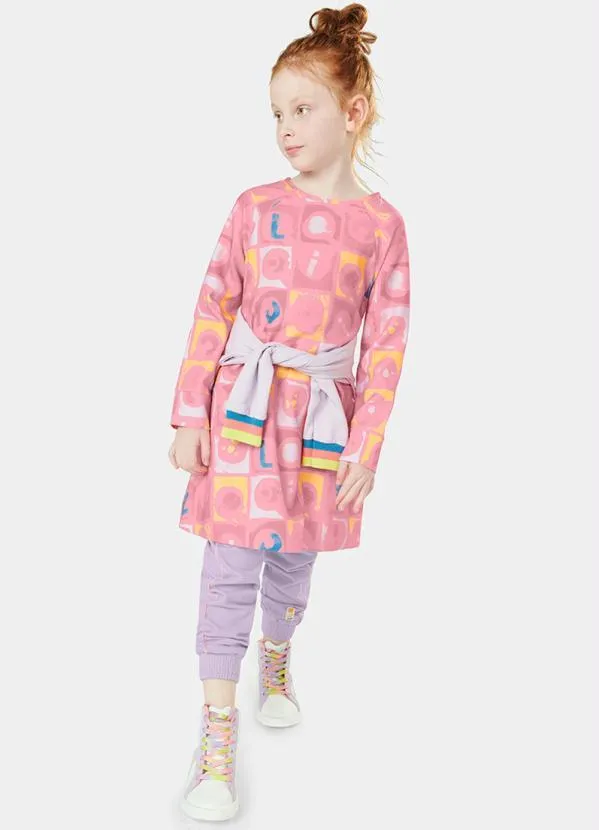 Lilica Ripilica - Vestido Menina com Repelência a Insetos Rosa 1