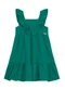 Brandili - Vestido Menina em Cotton Texturizado Vermelho - variação: Verde