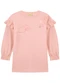 Milli e Nina - Vestido Menina em Malha Alfaitaria Dupla Azul - variação: Rosa