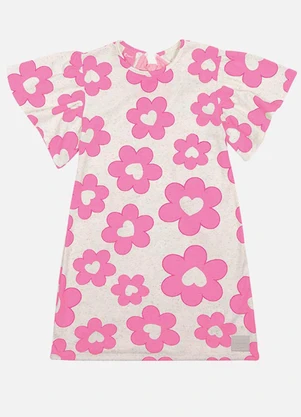 Cinti - Vestido Menina Floral Rosa - CINTI