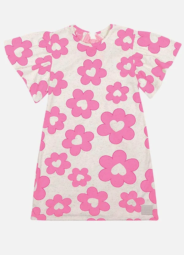 Cinti - Vestido Menina Floral Rosa