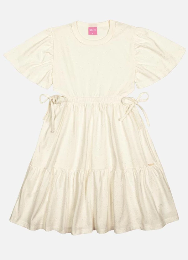 Cinti - Vestido Menina Glitter Bege 2