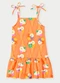 Abrange - Vestido Menina Ice Cream Verde - variação: Laranja