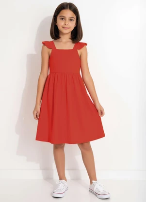 Multimarcas - Vestido Menina Laranja - MULTIMARCAS