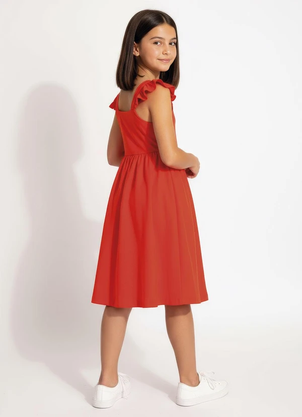 Multimarcas - Vestido Menina Laranja 2