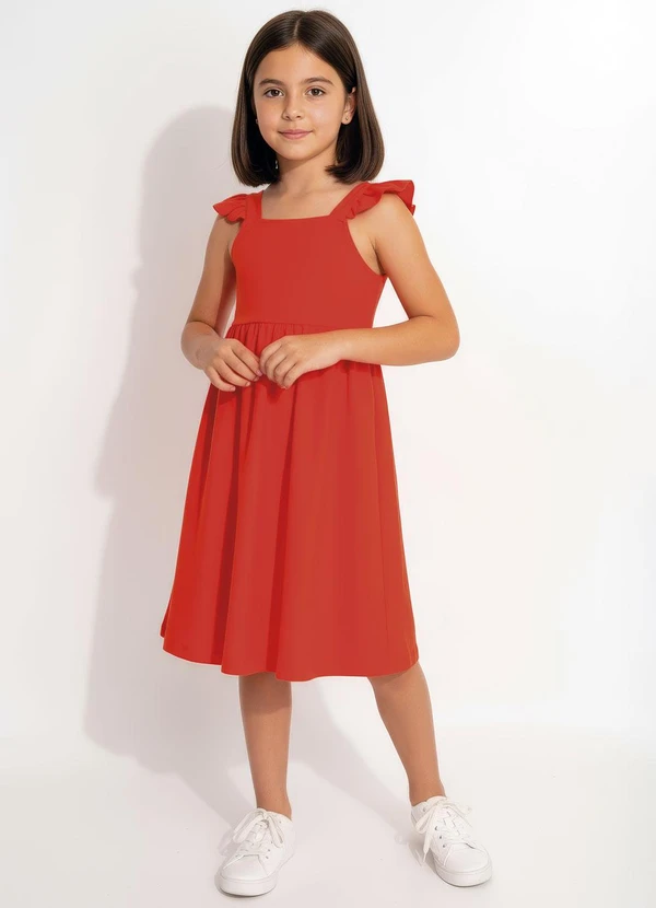 Multimarcas - Vestido Menina Laranja 3