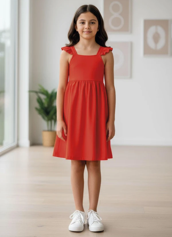 Multimarcas - Vestido Menina Laranja 6