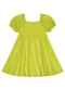 Kyly - Vestido Menina Malha Trabalhada Verde - variação: Verde