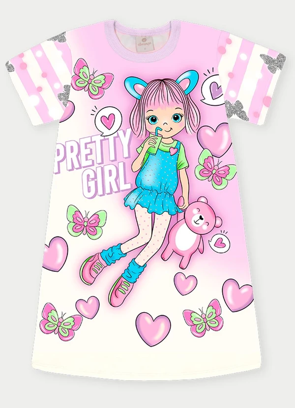 Abrange - Vestido Menina Pretty Girl Roxo