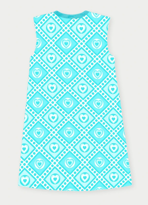 Abrange - Vestido Menina Space Cats Azul 2