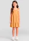 Brandili - Vestido Menina Texturizado Vermelho - variação: Amarelo