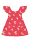 Brandili - Vestido Menina Texturizado de Melancia Vermelho - variação: Vermelho