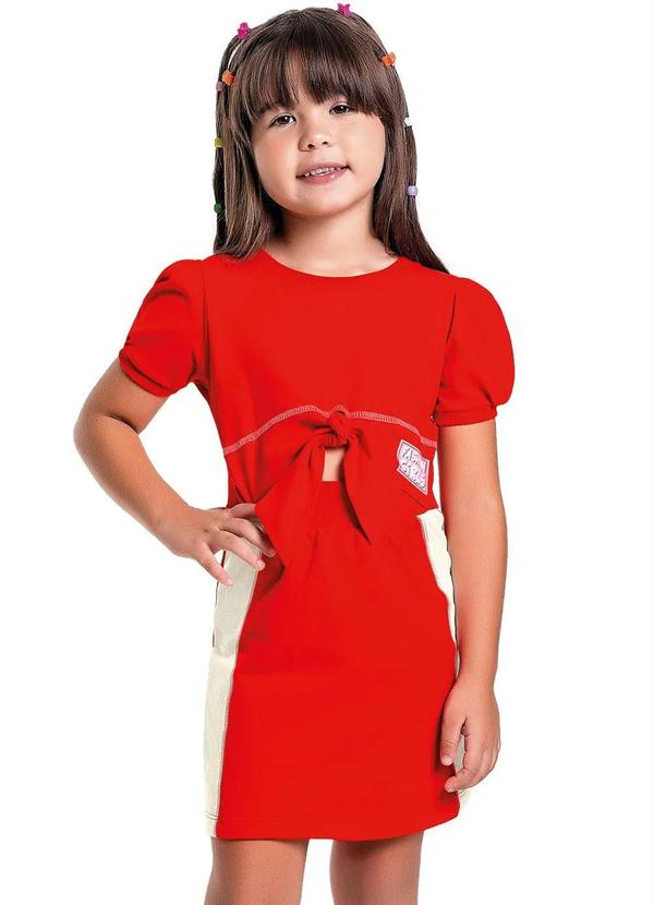 Fakini Kids - Vestido Menina Vermelho
