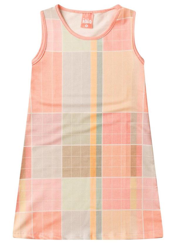 Rosa Azul - Vestido Menina Xadrez Básico Iaia Verde