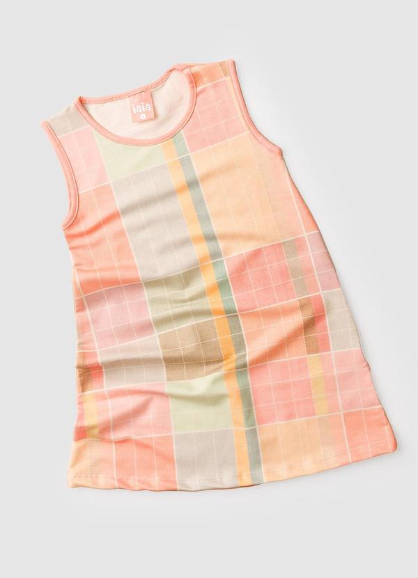 Rosa Azul - Vestido Menina Xadrez Básico Iaia Verde 2