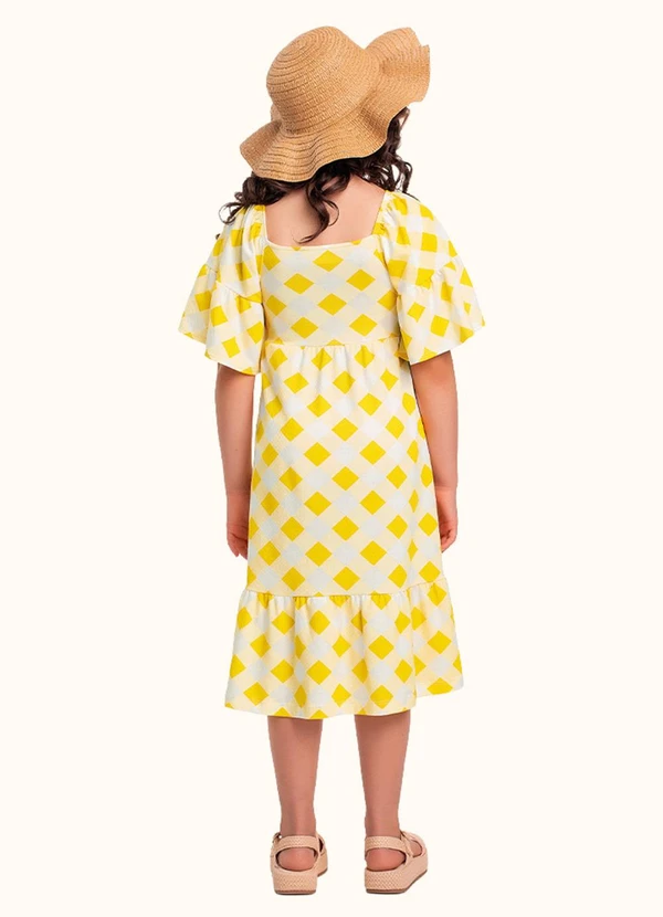 Fakini Kids - Vestido Midi Amarelo 3