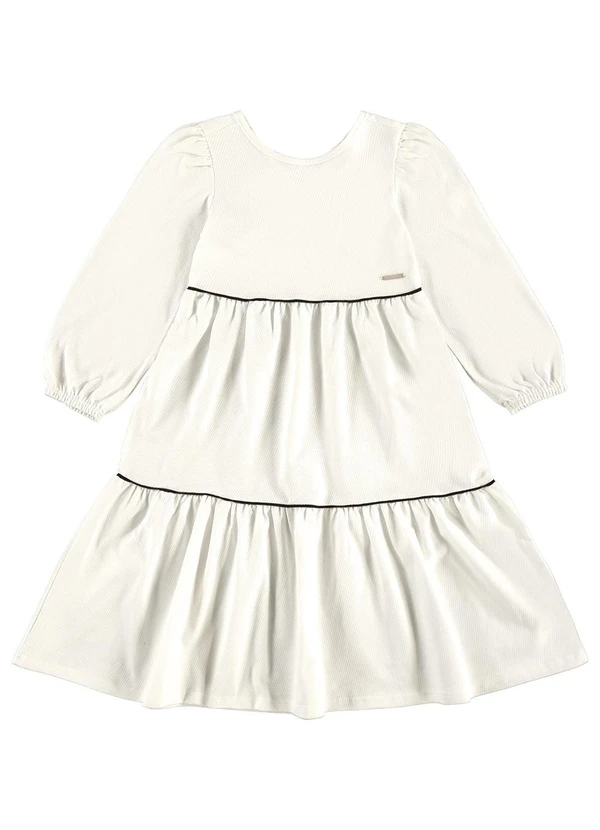 Carinhoso - Vestido Midi Amplo Texturizado Bege 2