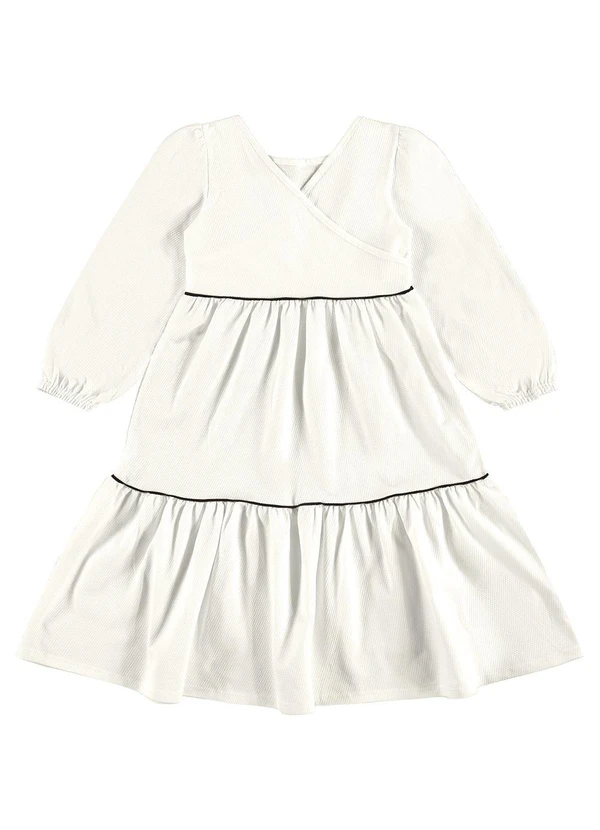 Carinhoso - Vestido Midi Amplo Texturizado Bege 3