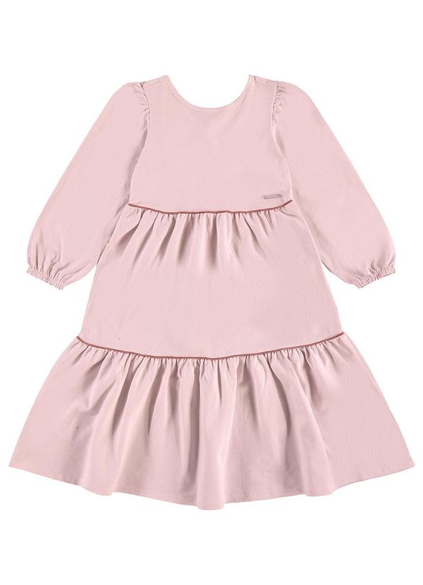 Carinhoso - Vestido Midi Amplo Texturizado Rosa