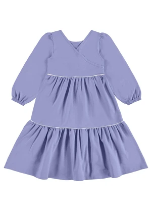 Carinhoso - Vestido Midi Amplo Texturizado Roxo - CARINHOSO
