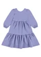 Carinhoso - Vestido Midi Amplo Texturizado Roxo - variação: Roxo