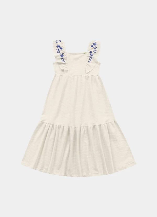 Fakini Kids - Vestido Midi Bege 2