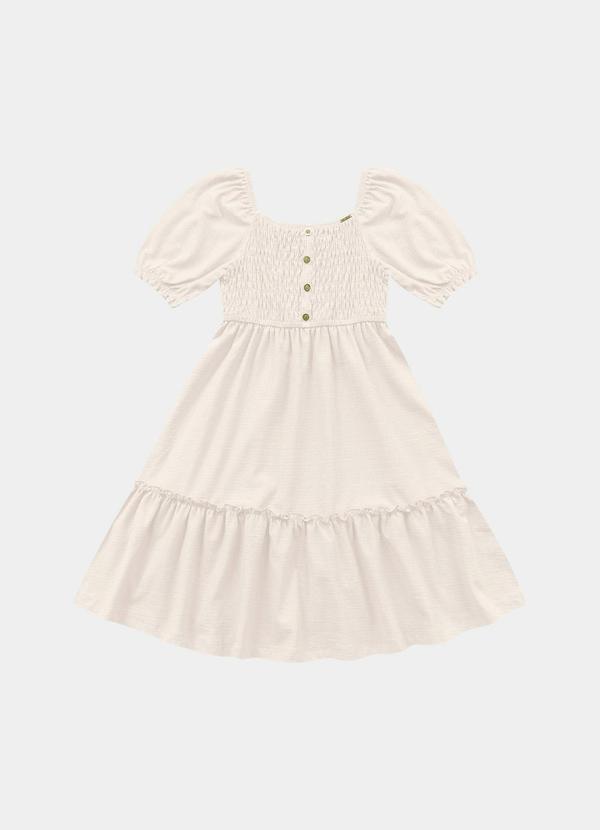 Fakini Kids - Vestido Midi Bege