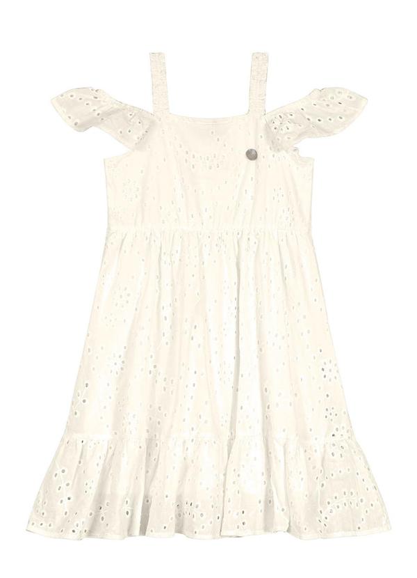 Trick Nick - Vestido Midi Ciganinha Infantil Bege 4