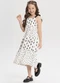 Alakazoo - Vestido Midi de Alça Estampado Branco - variação: Branco