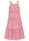 Alakazoo - Vestido Midi de Alça Estampado Branco - variação: Rosa