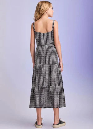 I Am - Vestido Midi de Laise Preto - I AM