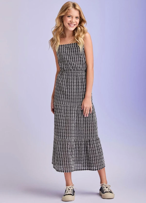 I Am - Vestido Midi de Laise Preto 1