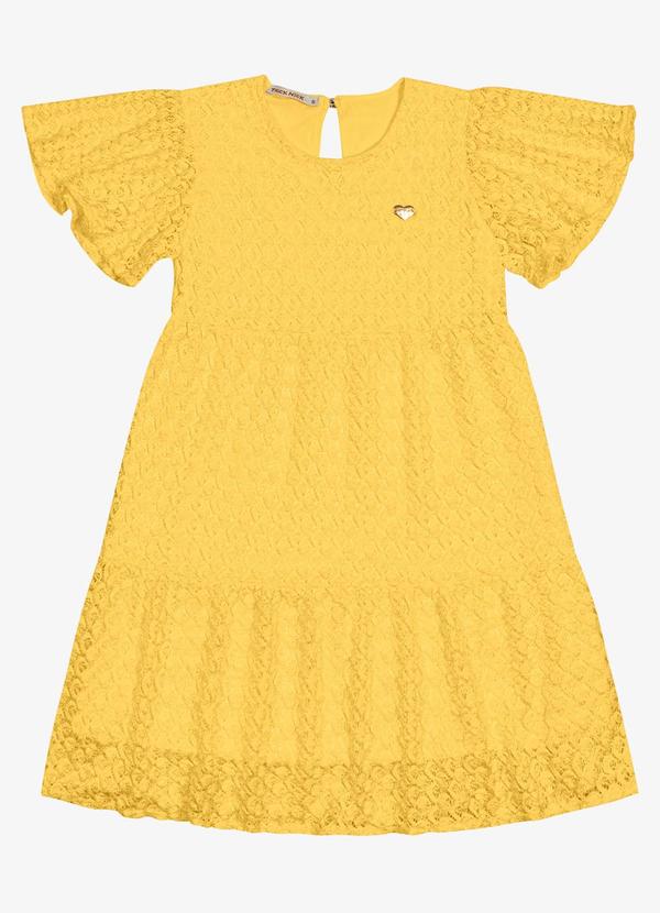 Trick Nick - Vestido Midi Infantil Amarelo